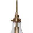 thumbnail image 6 of Uolfin Transitional Kitchen Island Cluster Pendant Light 3-Light Plating Brass Pendant Light with Teardrop Clear Glass Shades, 6 of 7