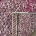 thumbnail image 5 of SAFAVIEH Courtyard Robert Striped Indoor/Outdoor Runner, 2'3" x 6'7", Light Grey/Fuchsia, 5 of 9