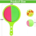 thumbnail image 2 of Tutuviw Toss Catch Ball Toy Set, Handheld Sticky & Suction Rackets Indoor Outdoor with 2 Paddle Balls and 2 Balls, Backyard Game Lawn Game Beach Toys for Kids Family  (Green), 2 of 7