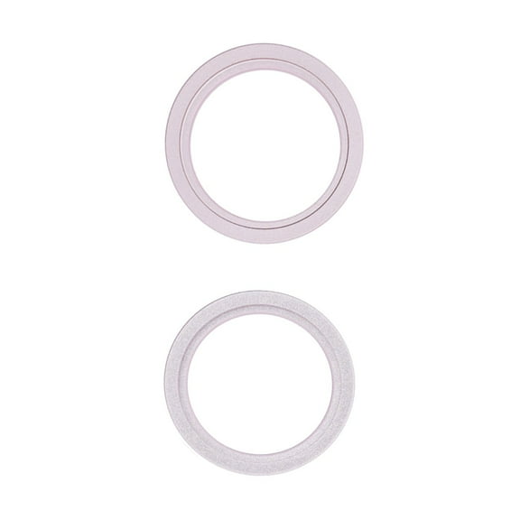 Replacement Glass Ring Camera Lens Cover For Apple iPhone 13 (A2631) / 13 Mini (A2626) - Pink (2 Pieces)