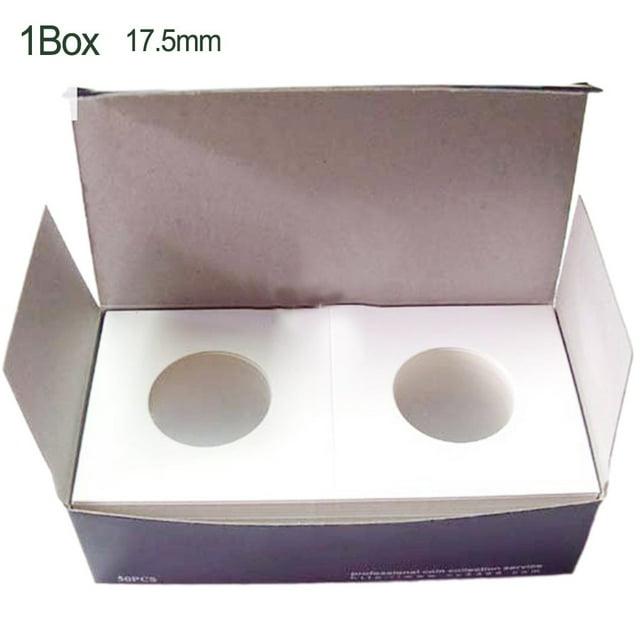 Bgsha 12 Specifications Coin Holders Stamp Coin Storage Square Cardboard Box