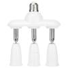 Kuymtek Base de lámpara ajustable E27 Enchufe Adaptador de soporte de zócalo de luz giratoria (3 cabezales) Kuymtek Iluminación del hogar multifuncional
