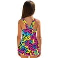 thumbnail image 2 of Uorisanigo Girls Swimsuits One Piece Sleeveless Purple Mermaid Scale Back Strap Beach Swim Dress Sleeveless Bathing Suits Beach Vacation, Size 3-4, 2 of 6