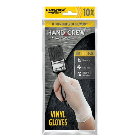 Gants en vinyle PaintCrew 10Ct-L Gants De Vinyle Grand