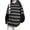 Blue, variant on Tangduner Women's Harajuku Oversized Striped T-Shirt Long Sleeve Crew Neck Casual Couple(Green, Small)