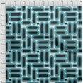 thumbnail image 4 of oneOone Tissu Polyester Spandex Bleu Sarcelle Tissu Géométrique pour Robe Tissu Imprimé au Mètre 56 Pouces de Large, 4 of 4