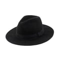 thumbnail image 6 of Qicasul Cowboy for Classic Fedora Hat For And Timeless Elegant Wide Brim Sun Winter Warmth Casual Dressy Occasions Light Gray One Size, 6 of 6