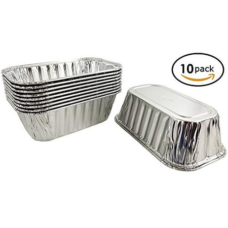 Pactogo 1 lb. Disposable Aluminum Foil Small Mini Loaf Bread Baking Pan