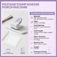 thumbnail image 4 of Postage Stamp Punch with Adjustable Perforated Edge, Stamp Puncher Stamp Cutter Hole Punch for Scrapbooking, Stamp Shaped Paper Punch for Card Making, DIY Journaling Supplies, 4 of 7