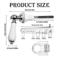 thumbnail image 3 of Ceramic Toilet Flush Handle, Toilet Handles Flush Lever Traditional Victorian Style Toilet Handle Replacement Kit, 3 of 8