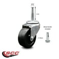 thumbnail image 2 of 2 Inch Soft Rubber Wheel 5/16 Grip Neck Stem Caster Service Caster Brand, 2 of 2