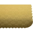 thumbnail image 2 of O'Creme Gold-Top Scalloped Rectangular Cake and Pastry Board 3/32 Inch Thick, 17 Inch x 25 Inch Full-Sheet Size - Pack of 10, 2 of 3