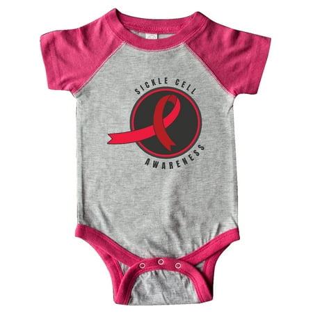

Inktastic Sickle Cell Awareness with Red Ribbon in Circle Gift Baby Boy or Baby Girl Bodysuit