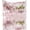 Pink Fern, variant on Flamingo Soft Flannel Fleece Throw Blanket, Flamingos with Exotic Hawaiian Leaves Flowers on Striped Vintage Background, Cozy Plush for Indoor and Outdoor Use, 50" x 70", Green Pink A1