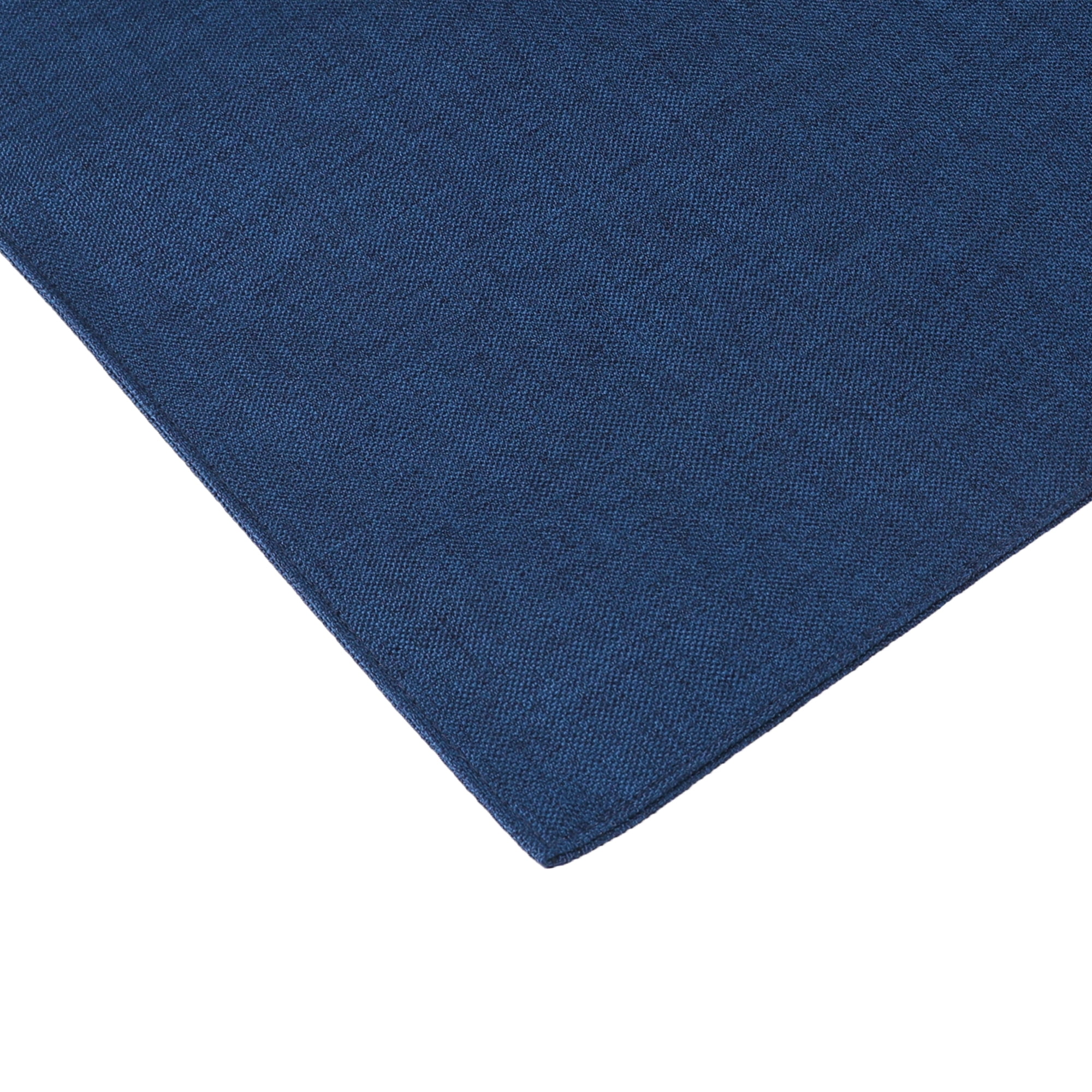 Unique Bargains Placemats Set of 6 Heat Resistant Place Imitation Linen Place Table Mats Dark Blue