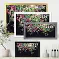 thumbnail image 4 of Designart 'Floral Tropical Leaves On Black Background' Farmhouse Framed Art Print, 4 of 4