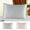 thumbnail image 1 of HOTBEST Funda de Almohada 100% Seda de Morera para Cabello y Piel con Parte Inferior de Algodón Hipoalergénica para Cabello Rizado con Cremallera Oculta, 1 of 11