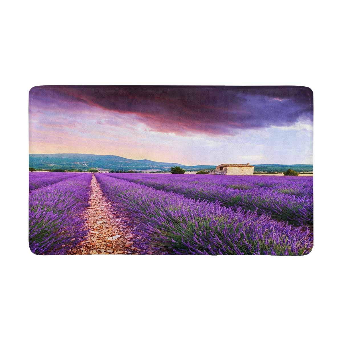 POP Lavender Field Summer Sunset Landscape Scene Near Sault Front Door