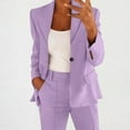 thumbnail image 2 of Atogsazn Women's Blazer Jacket Casual Cardigan Long Sleeve Jacket Business Suit Workout Clothing Office Tops Purple XXXL Fashion, 2 of 5