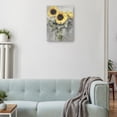 thumbnail image 2 of Cuadro Decorativo - Retrato de girasol Jr  Impresión en canvas, estrechado, 2 of 2
