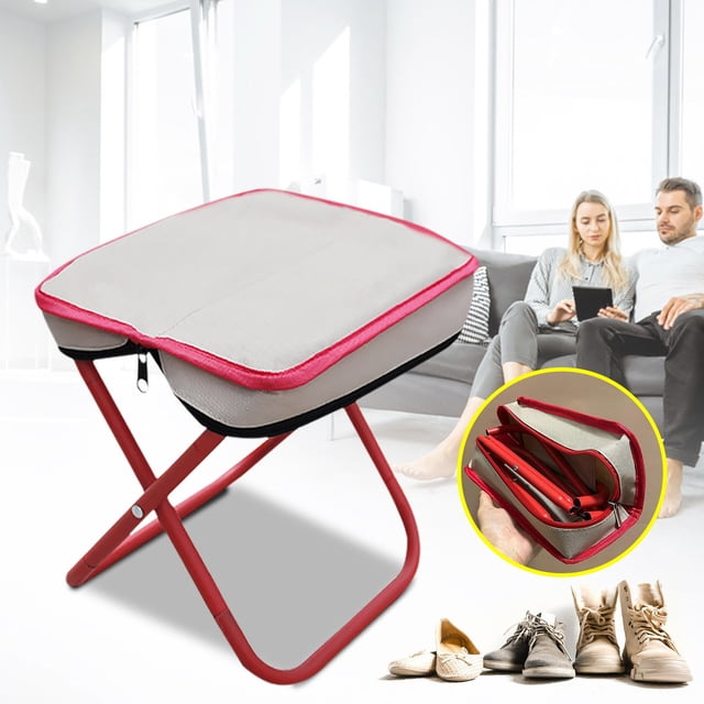 Xihbxyly Silla Plegable para Exteriores, Taburete Portátil para Acampar, Asiento Ajustable para Pesca, Diseño Multifunción, Ligera y Compacta, Fácil de Transportar, Capacidad de Peso de 100 Kg, Inclu