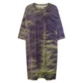 thumbnail image 4 of Spring Summer Forest Sleepshirts For Sleeping Travels Loose Sleepdress Pajama Dress Soft Nightdress Sleepwear, 4 of 7