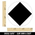 thumbnail image 2 of Diamond Shape Solid Self-Inking Rubber Stamp Ink Stamper - Orange Ink - Small 3/4 Inch, 2 of 7