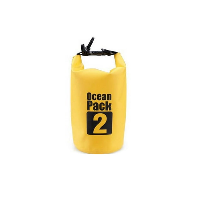 Youkk Sac de Rangement Natation Léger Sacs Anti-Humidité Paquet Sec Mobile Mouchoirs Traçage Kayak Extérieur Jaune