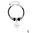 thumbnail image 2 of Delight Jewelry Silvertone Domed Llama Sister Celtic Knot Leather Bead Bracelet, 7"+2" Extender, 2 of 4