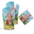thumbnail image 6 of Cartoon Birthday Cake Heat Resistant Microwave Oven Gloves Set for BBQ Baking Grilling,Baking Gifts Cooks for Women,Housewarming Gifts for New Home, 6 of 6