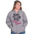thumbnail image 5 of Puerto Rican Funny Yelling Boricua Zip Hoodie Sweatshirt Women Brisco Brands S, 5 of 5