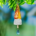 thumbnail image 2 of Evergreen Glass Gnome Bell Chime, Orange, 2 of 5