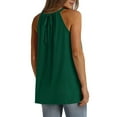 thumbnail image 6 of Giftesty Tank Tops for Women Fashion Women Summer Solid V-Neck T-Shirt Sleeveless Bandage Casual Blouse Tops, 6 of 9