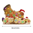 thumbnail image 3 of Bufanda Navideña Decoración Navideña De Pollo De Madera Colgante Navideño De Dibujos Animados Adornos Navideños Colgantes Para El Árbol De Navidad Colgantes Para Niños, 3 of 4