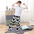 thumbnail image 5 of Cow Print Pattern Pajama Pants Soft Lightweight Lounge Pants Bottoms Sleep Pants Warm Comfy, 5 of 9