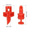 thumbnail image 2 of Uxcell Micro Sprayer Fan Jet Refraction Atomized Dripper POM Plastic Red 50 Pcs, 2 of 3