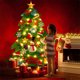thumbnail image 3 of 100x70cm 3D fieltro árbol de Navidad DIY pegatina con luz Navidad hogar Bar decoración Tmvgtek Oficina Multiescena Multifunción, 3 of 9