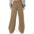 thumbnail image 5 of Aoiroe Lined Sweatpants Women Sherpa Lined Pants Women Fleece Sweatpants Women Winter Pants For Women Sweatpants Women Women'S Clothing Lounge Pants Women Khaki 3XL, 5 of 7
