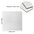 thumbnail image 2 of Uxcell 200mm x 200mm x 1.5mm Rectangle 6061 Aluminum Sheet Flat Metal Plate Stock, 2 of 5