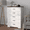 Contrast color - 5 Drawer, variant on Kicctian 5 Drawer Dresser for Bedroom, Farmhouse Chest of Drawer with Metal Handles, Modern Wooden Storage Cabinet for Living Room, Hallway, Entryway, Grey/Brown Contrast