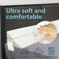 thumbnail image 5 of Sleep Jockey King Size Bed Wedge Pillow Stopper - Bed Gap Filler(0-8") - Memory Foam Headboard Pillow - Triangle Bloster Pillow Wedge to Fill the Gap Between Headboard and Mattress (76"x10"x6"), 5 of 7