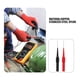 thumbnail image 4 of 2 agujas afiladas de acero inoxidable, micropins, sondas de prueba, aislamiento no destructivo, aguja perforadora, punta de sonda, sondas de multímetro para enchufe de enchufe, comprobador de coche, 4 of 7