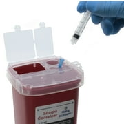 1 Quart Sharps Container Biohazard Needle Disposal Container - 3 Pack - Medical Sales Supply
