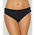 thumbnail image 3 of Coco Reef Women's Standard Impulse Rollover Side Shirred Bikini Bottom, Castaway Black, Medium, 3 of 4