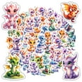 thumbnail image 3 of 35pcs-50pcs Colorful Dragon Stickers Fantasy Cute Animal Stickers for Suitcase Fridge Phone, 3 of 9