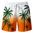 thumbnail image 5 of Kcolen Swim Trunks Men 7 Inch,Mens Swim Trunks High Stretch Hawaiian Board Shorts Beachwear for Men Beach Summer Swim Brief,Orange, 5 of 5