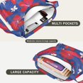 thumbnail image 3 of Summer Beach Boho Crossbody Bag - Vibrant Hawaiian Hibiscus Print Lightweight Purse for Travel & Shopping, 3 of 5
