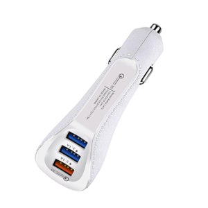 2/3 USB Adaptateur de charge rapide de voiture de fente pour téléphone mobile