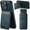 Blue, variant on TECH CIRCLE For iPhone XS/X Case with Credit Card Holder,Premium PU Leather Magnetic Kickstand Heavy Duty Shockproof Protective Wallet Cover for Apple iPhone XS/X 5.8",Black