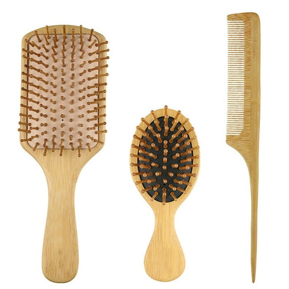 Bamboo Hair Brush Set Bamboo Hair Brush Set